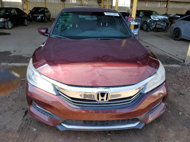 1HGCR2F17HA156784 - 2017 HONDA ACCORD SPORT SPECIAL EDITION RED photo 5