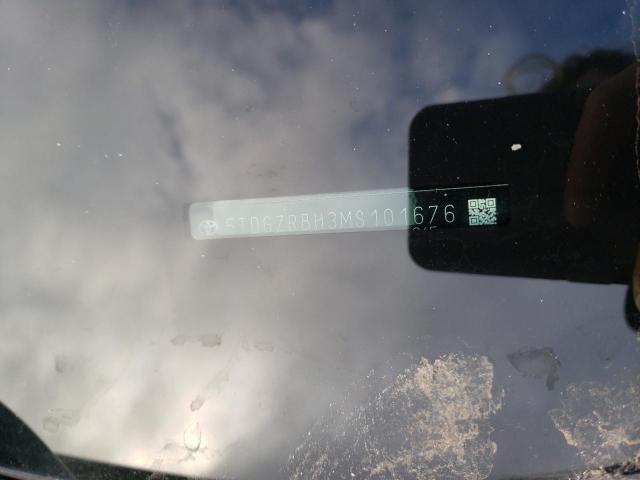 5TDGZRBH3MS101676 - 2021 TOYOTA HIGHLANDER XLE 黑色 照片 12