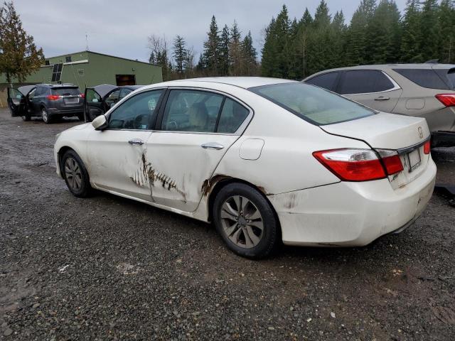 1HGCR2F37EA065687 - 2014 HONDA ACCORD LX WHITE photo 2