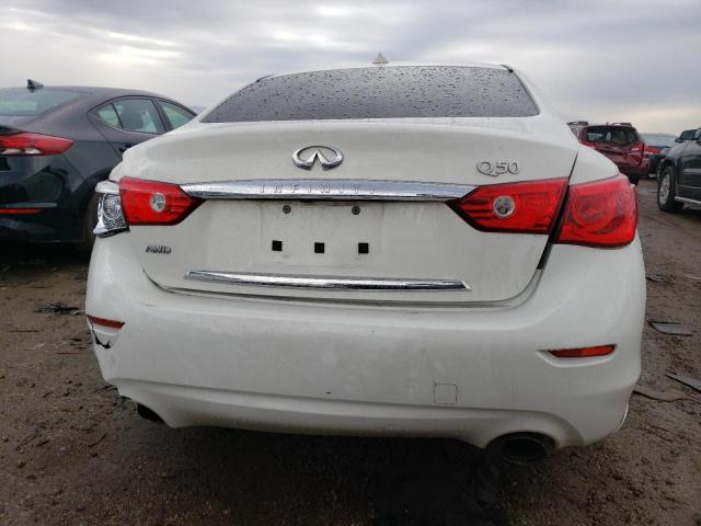 JN1EV7AR6HM841647 - 2017 INFINITI Q50 PREMIUM WHITE photo 6