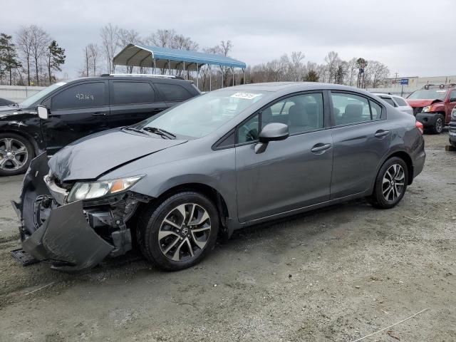 19XFB2F92DE074751 - 2013 HONDA CIVIC EXL GRAY photo 1