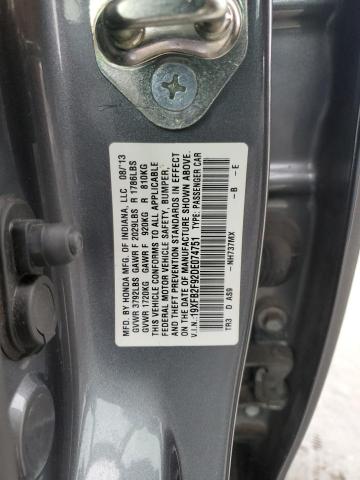 19XFB2F92DE074751 - 2013 HONDA CIVIC EXL GRAY photo 13