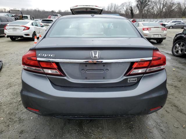 19XFB2F92DE074751 - 2013 HONDA CIVIC EXL GRAY photo 6