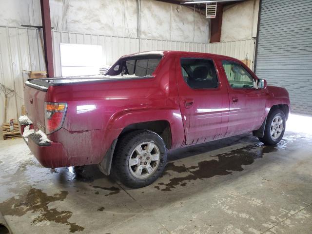 2HJYK16506H511410 - 2006 HONDA RIDGELINE RTL MAROON photo 3