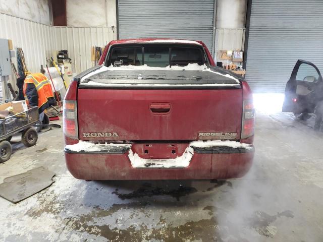 2HJYK16506H511410 - 2006 HONDA RIDGELINE RTL MAROON photo 6