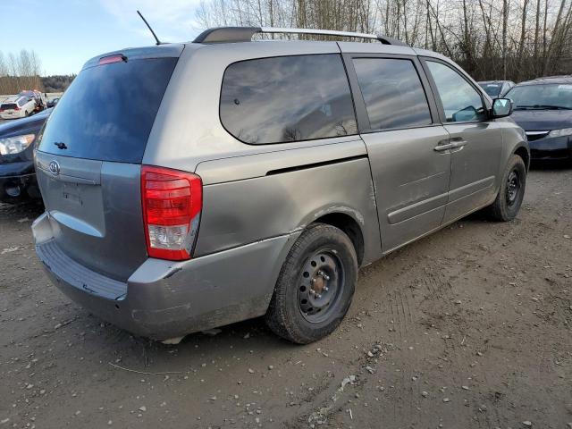 KNDMG4C78B6364244 - 2011 KIA SEDONA LX SILVER photo 3