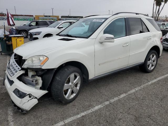 4JGBB8GB2BA627073 - 2011 MERCEDES-BENZ ML 350 4MATIC WHITE photo 1