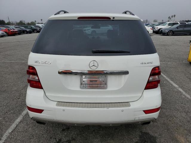 4JGBB8GB2BA627073 - 2011 MERCEDES-BENZ ML 350 4MATIC WHITE photo 6