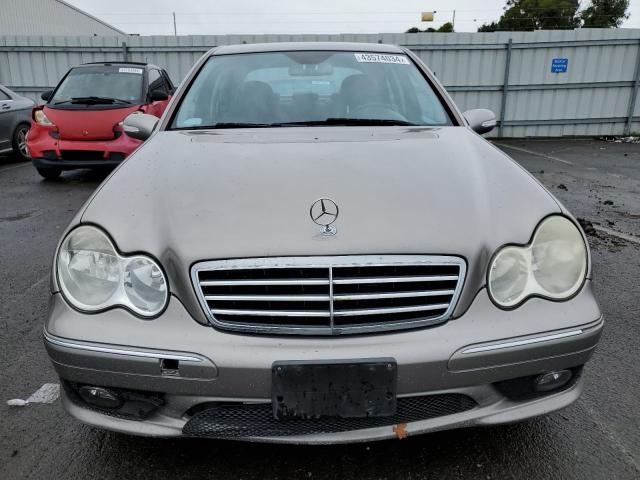 WDBRF52H46A915599 - 2006 MERCEDES-BENZ C 230 BEIGE photo 5