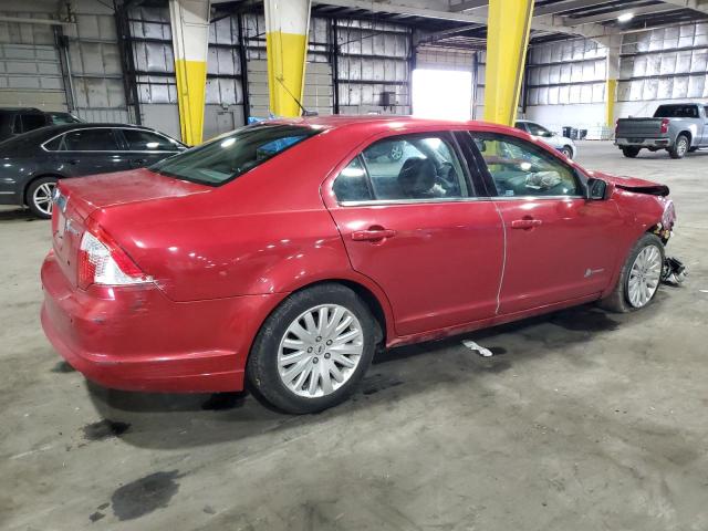 3FADP0L36BR117030 - 2011 FORD FUSION HYBRID RED photo 3