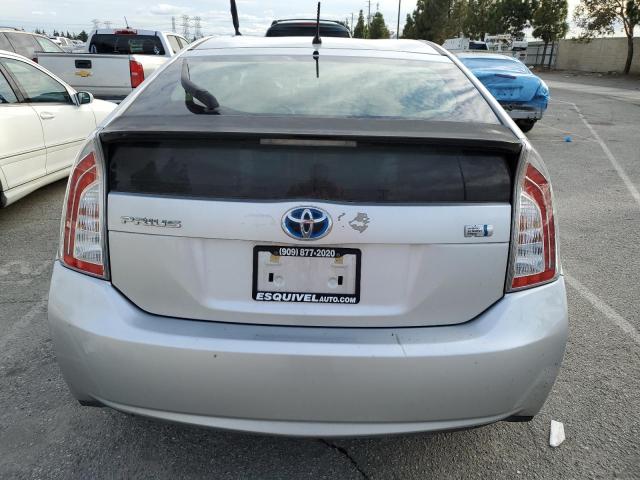 JTDKN3DU0C5524507 - 2012 TOYOTA PRIUS SILVER photo 6