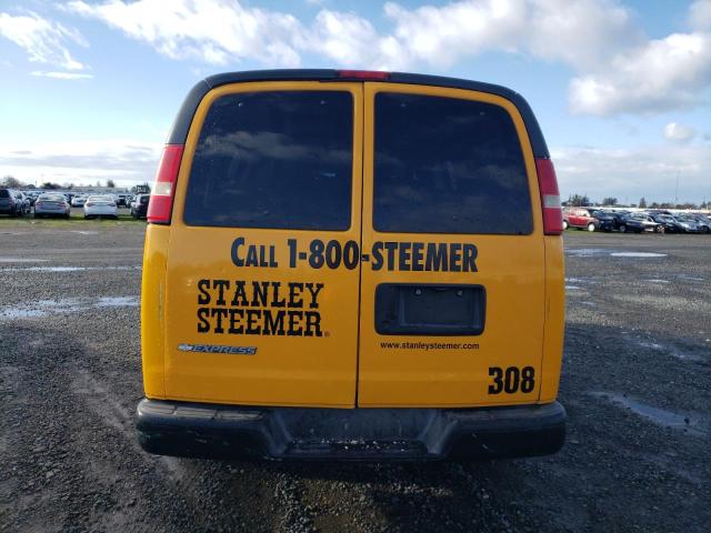 1GCGG25C681178588 - 2008 CHEVROLET EXPRESS G2 YELLOW photo 6