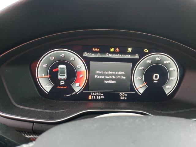 WAUW4GF58NN001401 - 2022 AUDI S5 PREMIUM PLUS ნაცრისფერი ფოტო 9