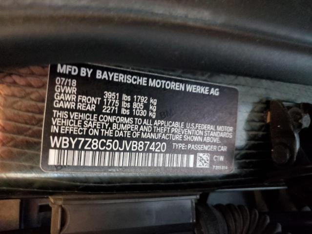 WBY7Z8C50JVB87420 - 2018 BMW I3 S REX BLUE photo 12