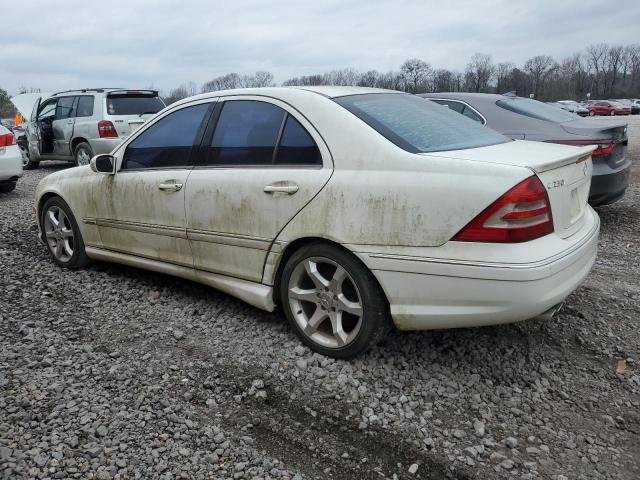 WDBRF52HX7F927020 - 2007 MERCEDES-BENZ C 230 WHITE photo 2