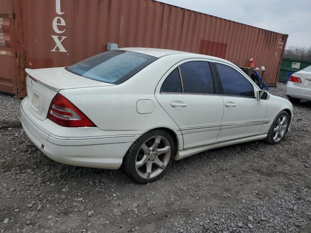 WDBRF52HX7F927020 - 2007 MERCEDES-BENZ C 230 WHITE photo 3