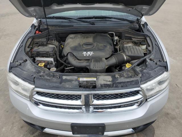 1C4RDHDG3CC191305 - 2012 DODGE DURANGO CREW SILVER photo 12