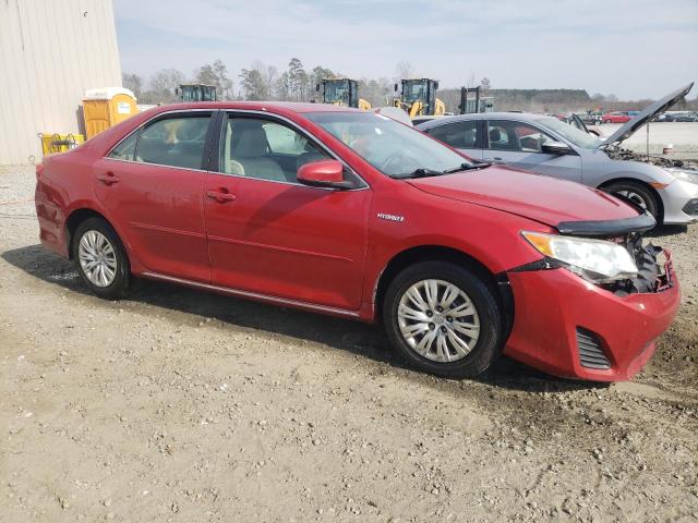 4T1BD1FKXCU013634 - 2012 TOYOTA CAMRY HYBRID RED photo 4