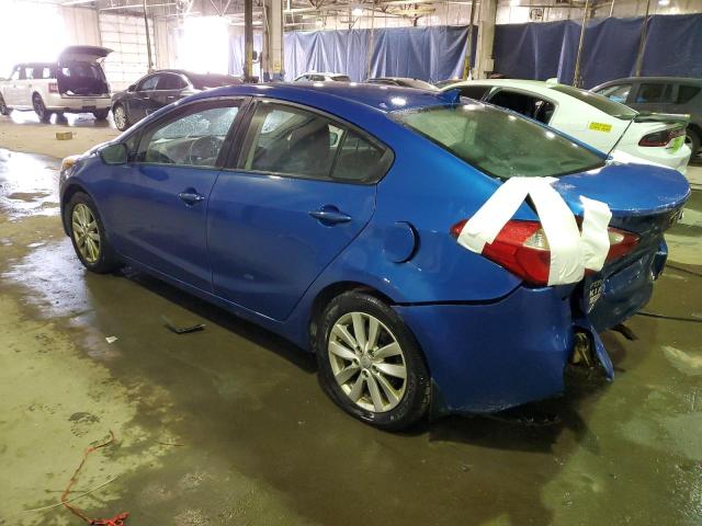 KNAFX4A63E5122083 - 2014 KIA FORTE LX BLUE photo 2