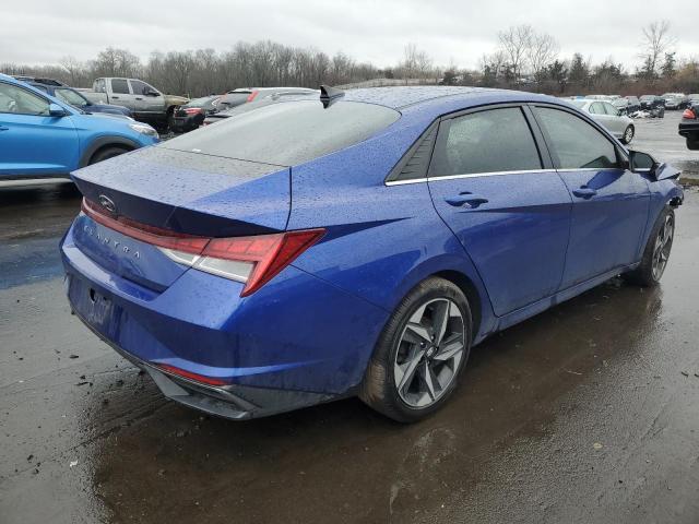 5NPLN4AG9MH003120 - 2021 HYUNDAI ELANTRA SEL BLUE photo 3