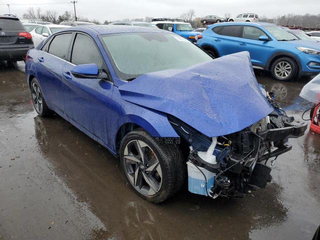 5NPLN4AG9MH003120 - 2021 HYUNDAI ELANTRA SEL BLUE photo 4