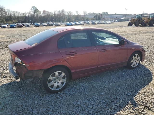 2HGFA1F50AH569588 - 2010 HONDA CIVIC LX RED photo 3