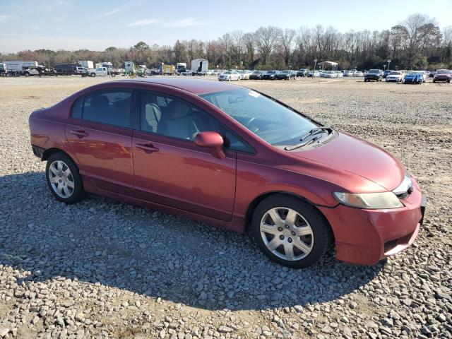 2HGFA1F50AH569588 - 2010 HONDA CIVIC LX RED photo 4