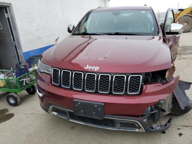 1C4RJFBG0HC861318 - 2017 JEEP GRAND CHER LIMITED MAROON photo 5