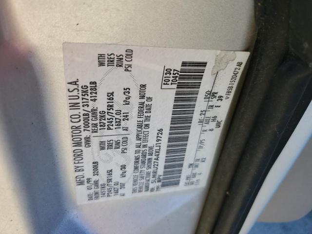 5LMRU27A4XLJ19726 - 1999 LINCOLN NAVIGATOR ვერცხლისფერი ფოტო 12