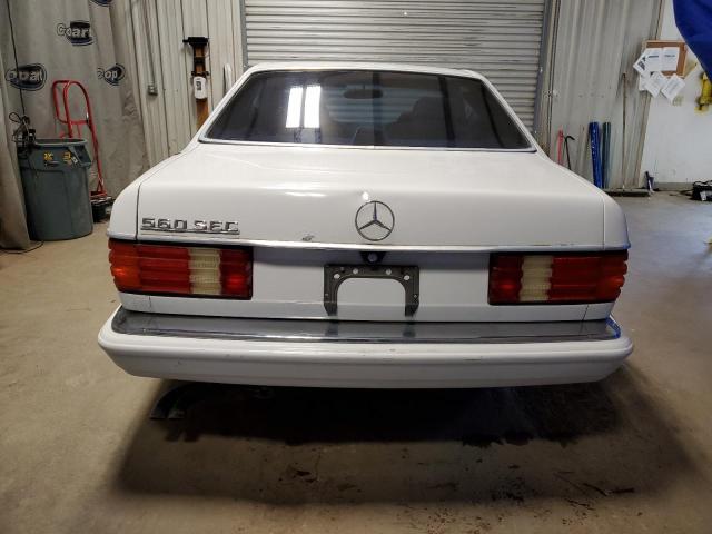 WDBCA45E2MA586155 - 1991 MERCEDES-BENZ 560 SEC WHITE photo 6