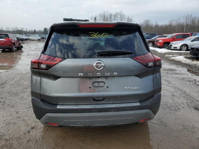 5N1AT3BB8MC721162 - 2021 NISSAN ROGUE SV GRAY photo 6