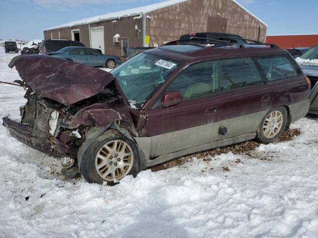 4S3BH806217639204 - 2001 SUBARU LEGACY OUTBACK H6 3.0 LL BEAN BURGUNDY photo 1