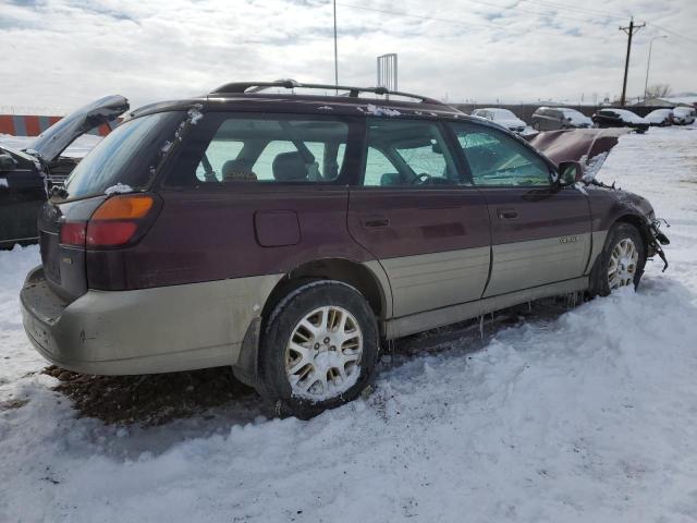 4S3BH806217639204 - 2001 SUBARU LEGACY OUTBACK H6 3.0 LL BEAN BURGUNDY photo 3