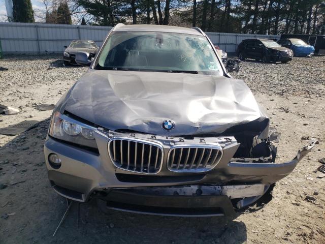 5UXWX5C51CL727675 - 2012 BMW X3 XDRIVE28I SILVER photo 5