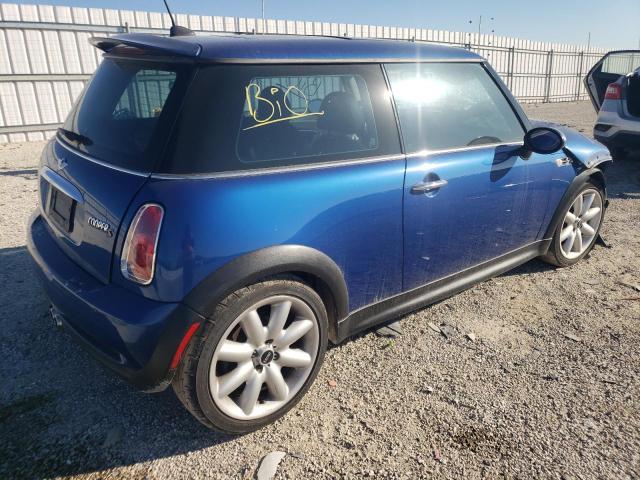 WMWRE33475TD94191 - 2005 MINI COOPER S BLUE photo 3