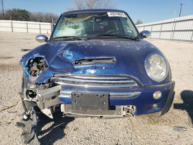 WMWRE33475TD94191 - 2005 MINI COOPER S BLUE photo 5