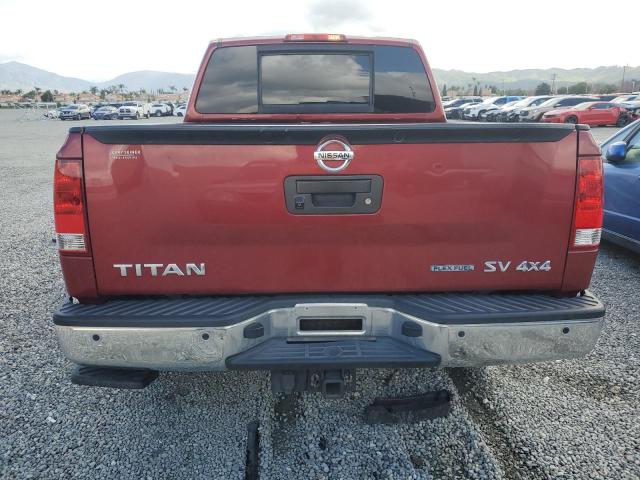 1N6BA0EC0EN510378 - 2014 NISSAN TITAN S BURGUNDY photo 6