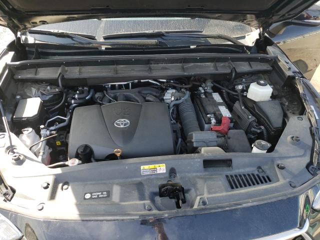 5TDHZRBH4MS069387 - 2021 TOYOTA HIGHLANDER XLE შავი ფოტო 12