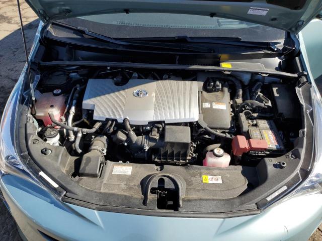 JTDKARFU8H3033309 - 2017 TOYOTA PRIUS TEAL photo 11