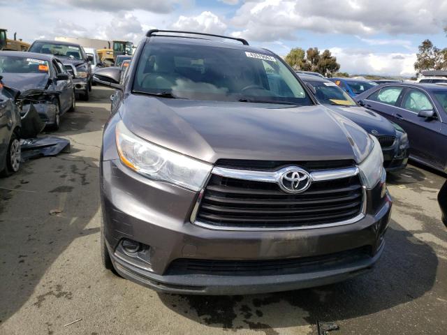 5TDBKRFH2GS291659 - 2016 TOYOTA HIGHLANDER LE GRAY photo 5