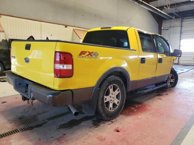 1FTPW14514KA83411 - 2004 FORD F150 SUPERCREW YELLOW photo 3