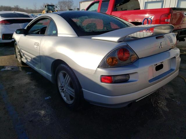 4A3AC84H83E025663 - 2003 MITSUBISHI ECLIPSE GT SILVER photo 2