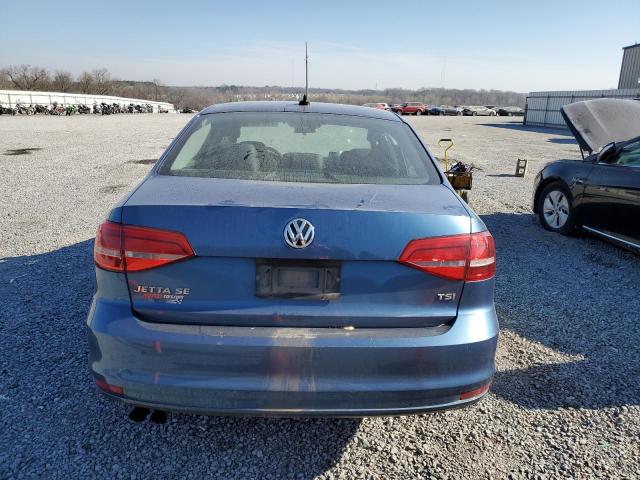 3VWD17AJ8FM352518 - 2015 VOLKSWAGEN JETTA SE BLUE photo 6