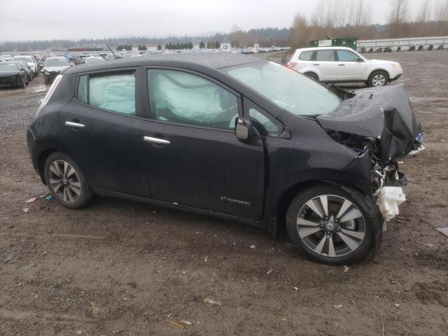 1N4AZ0CP6FC305437 - 2015 NISSAN LEAF S BLACK photo 4