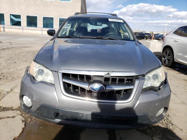 4S4BP61C297324664 - 2009 SUBARU OUTBACK 2.5I GRAY photo 5