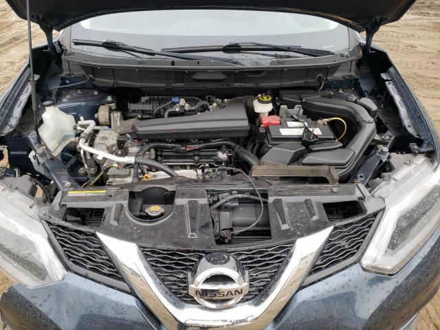 KNMAT2MV1GP626283 - 2016 NISSAN ROGUE S BLUE photo 12