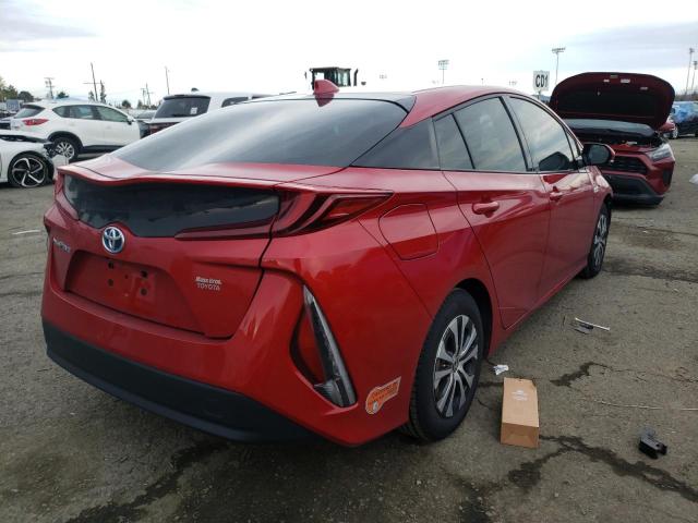 JTDKARFP5L3156827 - 2020 TOYOTA PRIUS PRIM LE RED photo 3