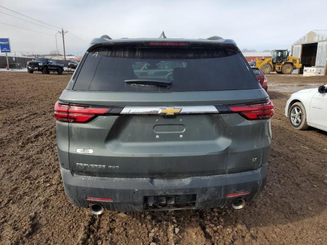 1GNEVHKW1NJ112693 - 2022 CHEVROLET TRAVERSE LT GREEN photo 6