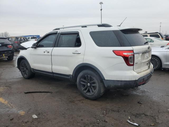 1FM5K7D87DGB76268 - 2013 FORD EXPLORER XLT WHITE photo 2