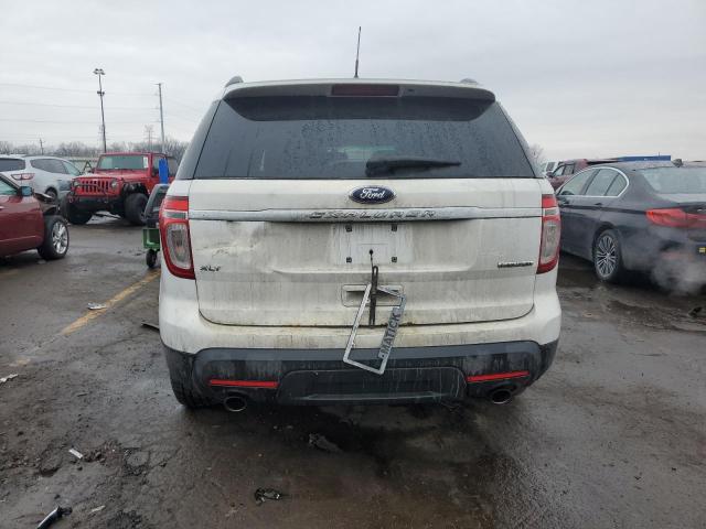 1FM5K7D87DGB76268 - 2013 FORD EXPLORER XLT WHITE photo 6